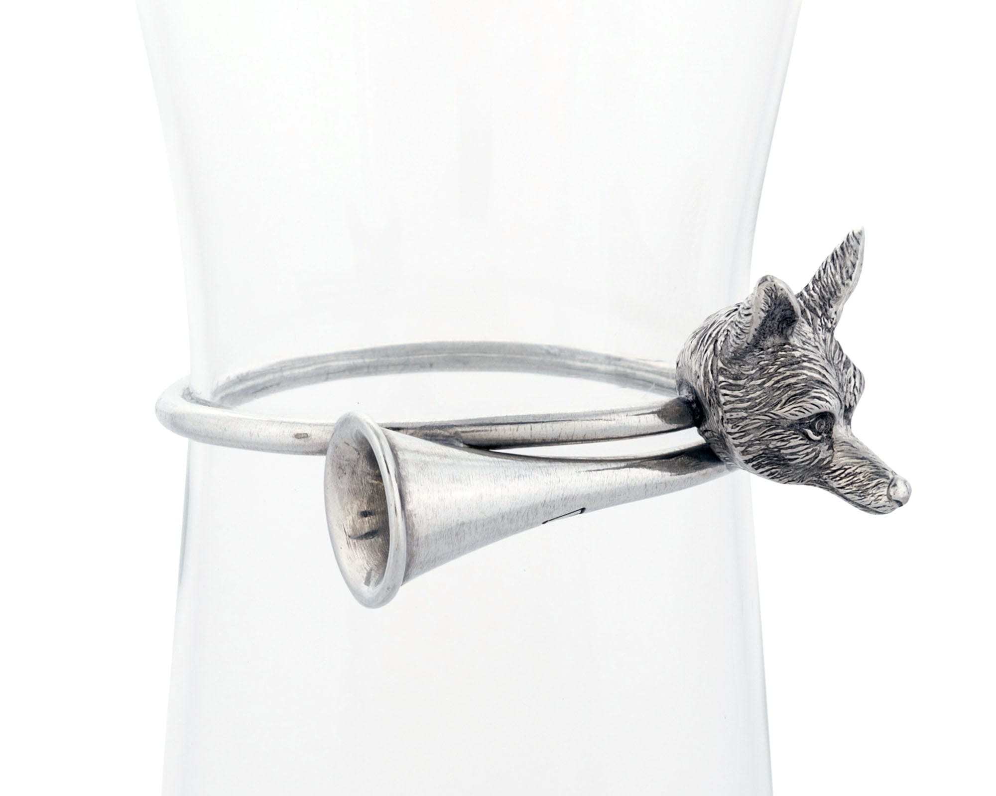 Vagabond House Serveware Vagabond House Wine Carafe with Pewter Hunt Equestrian Horn