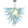 Viz Art Glass Lighting Art Glass ColorSelect Summer Sky Large Chandelier