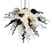 Viz Art Glass Art Glass ColorSelect Monochrome Mini Blown Glass Chandelier by Viz Glass
