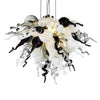 Viz Art Glass Art Glass ColorSelect Monochrome Mini Blown Glass Chandelier by Viz Glass