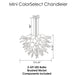 Viz Art Glass Art Glass ColorSelect Monochrome Mini Blown Glass Chandelier by Viz Glass
