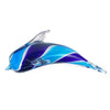 Viz Art Glass Art Glass Dolphin Wall Art by Viz Glass 7651BIR