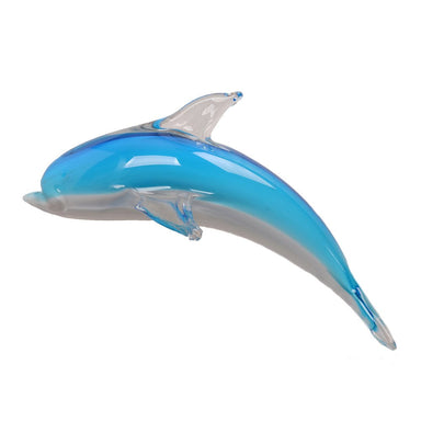 Viz Art Glass Art Glass Dolphin Wall Art by Viz Glass 7652BIR