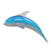 Viz Art Glass Art Glass Dolphin Wall Art by Viz Glass 7652BIR