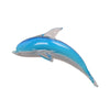 Viz Art Glass Art Glass Dolphin Wall Art by Viz Glass 7652SIR
