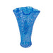Viz Art Glass Art Glass Ocean Breeze - Handblown Art Glass Fiore Flute Vase 8028 by Viz Glass