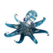 Viz Art Glass Art Glass Oceanic Charm - Handblown Art Glass Octopus Sculpture 8029 by Viz Glass