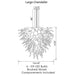 Viz Art Glass Lighting Viz Art Glass ColorSelect Arizona Sunset Large Chandelier