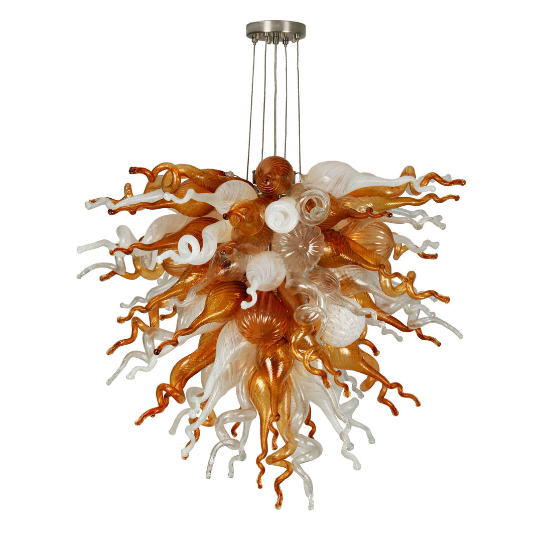 Viz Art Glass Lighting Viz Art Glass ColorSelect Arizona Sunset Large Chandelier