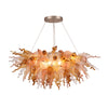 Viz Art Glass Lighting Viz Art Glass ColorSelect Canyon Shadow Linear Blown Glass Chandelier
