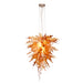 Viz Art Glass Lighting Viz Art Glass ColorSelect Canyon Shadow Tall Blown Glass Chandelier