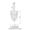 Viz Art Glass Lighting Viz Art Glass ColorSelect Canyon Shadow Tall Blown Glass Chandelier