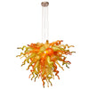 Viz Art Glass Lighting Viz Art Glass ColorSelect East Coast Autumn Mini Blown Glass Chandelier