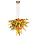 Viz Art Glass Lighting Viz Art Glass ColorSelect East Coast Autumn Small Blown Glass Chandelier
