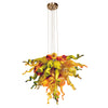 Viz Art Glass Lighting Viz Art Glass ColorSelect East Coast Autumn Small Blown Glass Chandelier