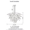 Viz Art Glass Lighting Viz Art Glass ColorSelect East Coast Autumn Small Blown Glass Chandelier