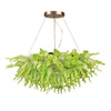 Viz Art Glass Lighting Viz Art Glass ColorSelect Mint Macaroon Linear Blown Glass Chandelier