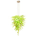 Viz Art Glass Lighting Viz Art Glass ColorSelect Mint Macaroon Tall Blown Glass Chandelier
