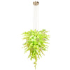 Viz Art Glass Lighting Viz Art Glass ColorSelect Mint Macaroon Tall Blown Glass Chandelier