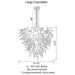 Viz Art Glass Lighting Viz Art Glass ColorSelect Monochrome Large Chandelier