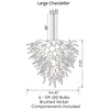 Viz Art Glass Lighting Viz Art Glass ColorSelect Monochrome Large Chandelier
