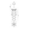 Viz Art Glass Lighting Viz Art Glass ColorSelect Platinum Citrus Blown Glass Pendant