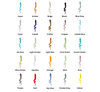 Viz Art Glass Lighting Viz Art Glass ColorSelect Summer Sky Tall Blown Glass Chandelier