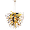 Viz Art Glass Lighting Viz Art Glass Orion Baltic Amber Large Blown Glass Chandelier