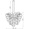 Viz Art Glass Lighting Viz Art Glass Orion Blue Love Large Blown Glass Chandelier