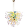 Viz Art Glass Lighting Viz Art Glass Orion California Sunshine Large Blown Glass Chandelier