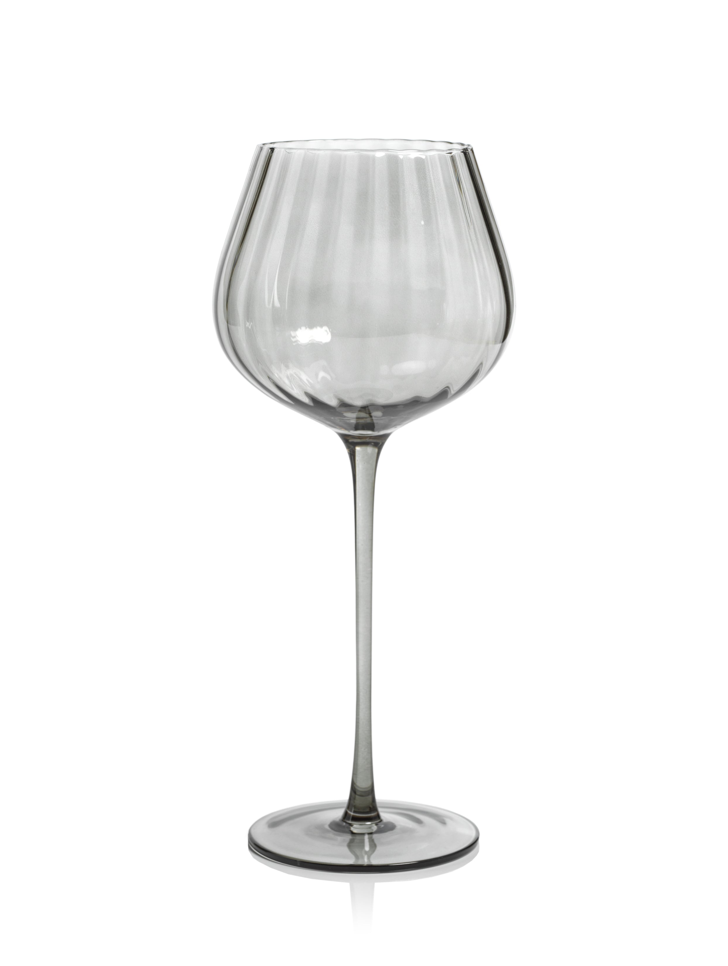 Ribbed Optic Martini Glasses (Set of 4)