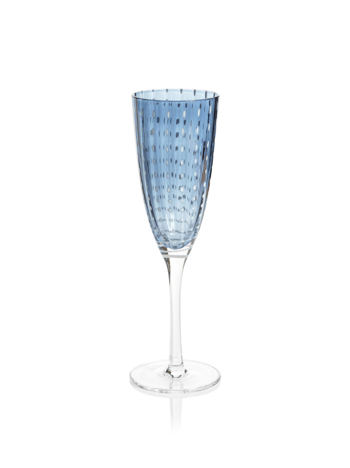 Cesena Optic Champagne Flutes Set of 4 by Zodax