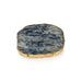 Zodax Giftware Agate Marble Glass Coaster w/ Gold Rim- Blue Tone