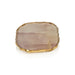 Zodax Giftware Agate Marble Glass Coaster w/ Gold Rim- Pink Tone