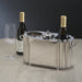 Zodax Giftware Alsace Brass Two Bottle Wine Cooler, Nickel