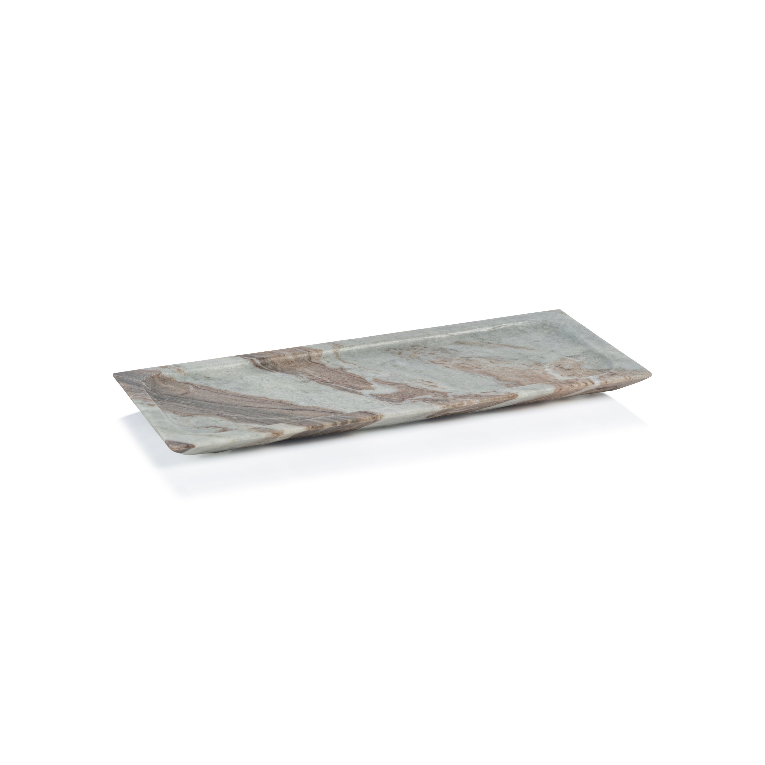 Zodax Furniture Arabescato Marble Tray 13.75" x 6"