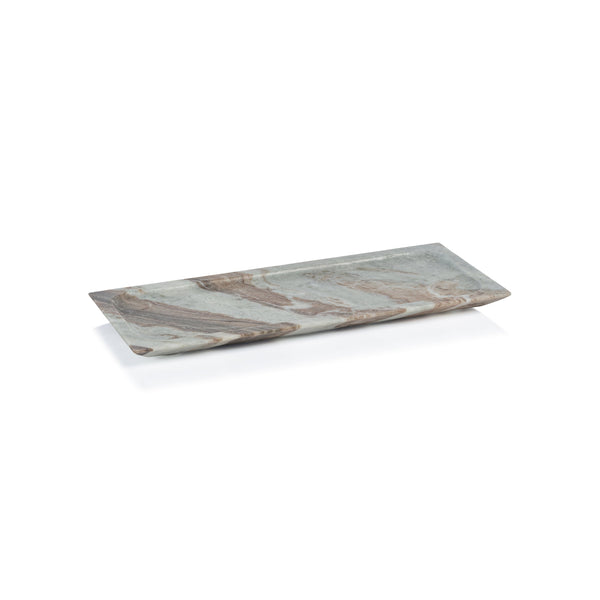 Zodax Furniture Arabescato Marble Tray 13.75" x 6"