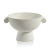 Zodax Home Decor Baden Matt White Ceramic Bowl