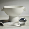 Zodax Home Decor Baden Matt White Ceramic Bowl