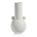 Zodax Furniture Baden Matt White Ceramic Vase