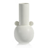 Zodax Furniture Baden Matt White Ceramic Vase