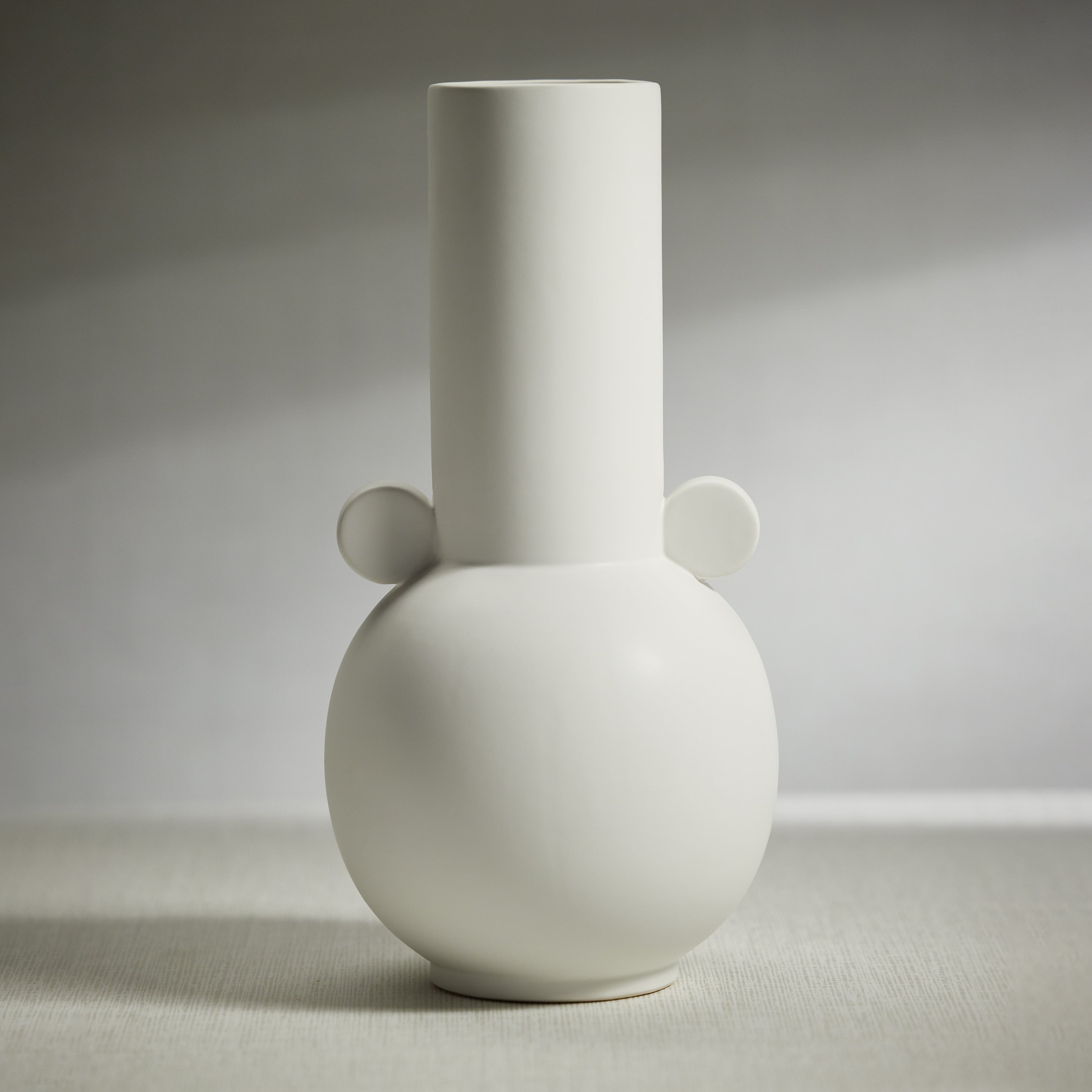 Zodax Furniture Baden Matt White Ceramic Vase