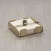Zodax Giftware Basso Cocktail Napkin Holder - Polished Gold