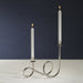 Zodax Home Decor Breda 2-Tier Brass Candle Holder - Polished Nickel