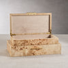 Zodax Home Decor Burlwood Veneer Box 14.5" x 8.5" x 2.75"