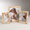Zodax Picture Frames Burlwood Veneer Photo Frame 4" x 6"