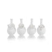 Zodax Giftware Cameo Long Neck Porcelain Bud Vases- 4 Assorted Styles