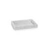 Zodax Furniture Camogli Scalloped White Marble Tray 12" x 8" x 1.75"