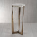 Zodax Furniture Costa Marble on Antique Brass Cocktail Table