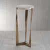 Zodax Furniture Costa Marble on Antique Brass Cocktail Table